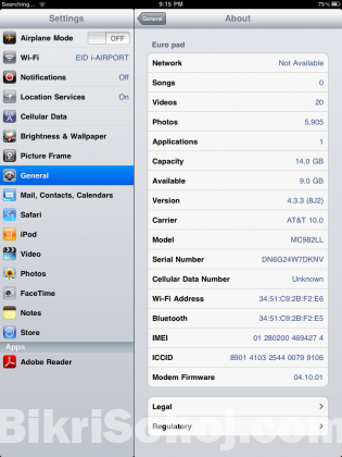 iPad iOS 4.3.3.